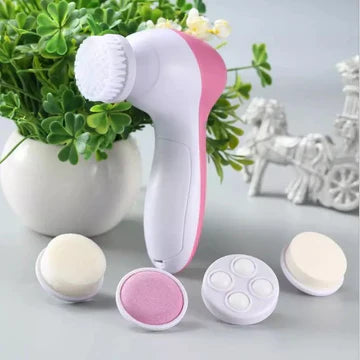 5 in 1 Multifunction Electric Face Facial Cleansing Brush Spa Skin Care Massage